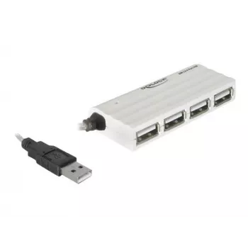 USB hub DeLOCK 87445 4-port externý 480 Mbit/s biely