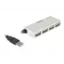 USB hub DeLOCK 87445 4-port externý 480 Mbit/s biely