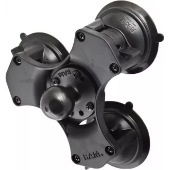RAM Mounts Twist-Lock trojitá prísavná guľová základňa 3,81 cm čierna