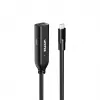 Predlžovací kábel Unitek U1335ABK01 USB-C konektor samec na konektor samica, 10 Gbit/s, 5 m, čierny