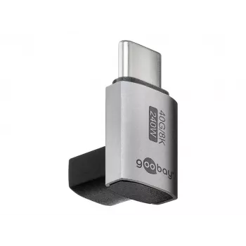 Goobay USB-C adaptér vertikálny 90° rotovaný USB4 - konektor samec> (74444)