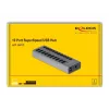 DeLOCK externý 5 Gbps USB hub s 10 portami + prepínač