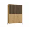 KAMARO 4DK štíhla/GŁ dub ARTISAN VITRÍNA