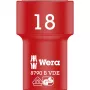 VDE Zyklop nástrčný kľúč, 18mm, 3/8 červený/žltý, izolovaný do 1 000 voltov