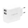 LogiLink napájací zdroj - 12 Watt - 2,4 A - 2 výstupné porty (USB)