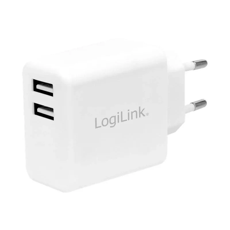 LogiLink napájací zdroj - 12 Watt - 2,4 A - 2 výstupné porty (USB)