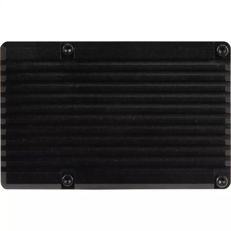 JOY-IT RPI CASE ALU07F - puzdro pre Raspberry Pi 4, hliník, ventilátor, čierna (RB-ALUCASEP4+07FAN)