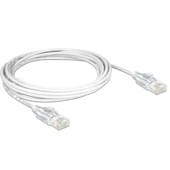 DeLOCK - patch kábel - RJ-45 (M) - RJ-45 (M) - 50 cm - UTP - CAT 6 - bezhalogénový - biely (83780)