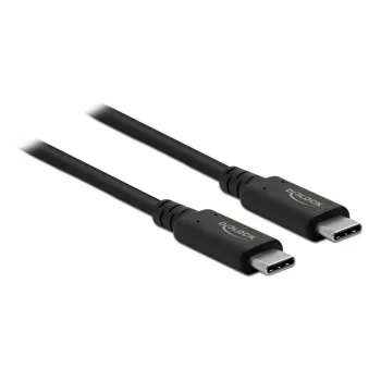 Delock - USB kábel - USB-C (M) na USB-C (M) - USB4 / Thunderbolt 3 / DisplayPort - 20 V - 5 A - 80 cm - podporuje Power Delivery 3.0, podporuje 8K 60 Hz (7680 x 4320), podpora