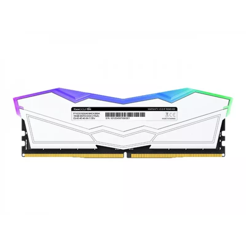 DIMM 32 GB DDR5-6000 (2x 16 GB) Dual-Kit, pamäť RAM biela, FF4D532G6000HC38ADC01, Delta RGB, INTEL XMP