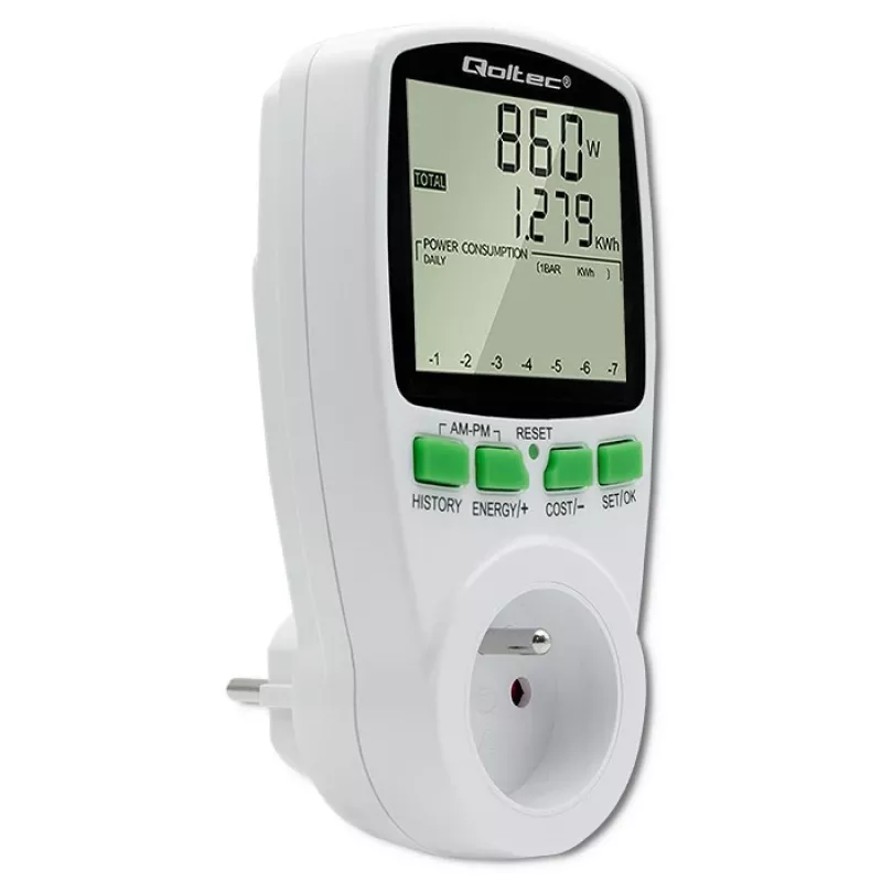 Merač výkonu QOLTEC PM0627 3680W s históriou — QOLTEC PM0627 3680W