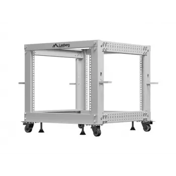 Rack 19 9U 600x600-1100 nastaviteľný sivý