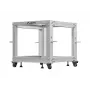 Rack 19 9U 600x600-1100 nastaviteľný sivý