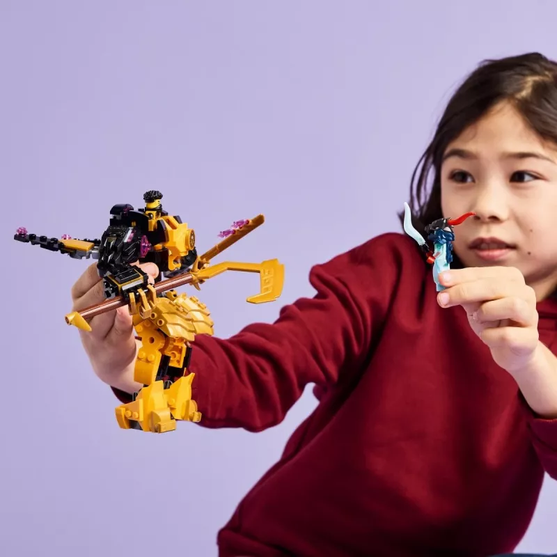 LEGO stavebná sada NINJAGO 71839 Arinov Spinjitzu bojový mech, 213 dielov, 2 minifigúrky, výška 160 mm