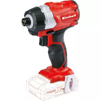 Profesionálny akumulátorový rázový uťahovač TP-CI 18 Li Brushless -solo, 18 voltov (červená/čierna, bez batérie a nabíjačky)