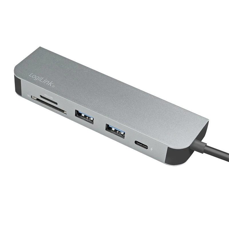 LogiLink UA0343 USB-C multiport hub hliník USB 3.2 2nd Gen Mult