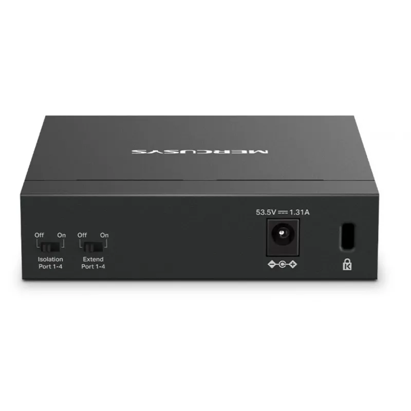 Mercusys 5-portový Gigabit desktop switch so 4-portovým PoE+
