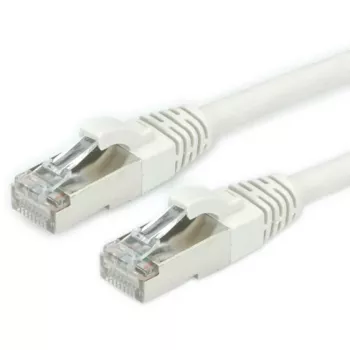 Roline - patch kábel - RJ-45 (M) na RJ-45 (M) - 1 m - SFTP, PiMF - CAT 6a - bezhalogénový, zaliaty, snagless - sivý