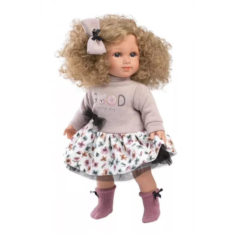 Bábika Llorens Elena 35 cm — mäkké telo, ručne maľovaná tvár a končatiny