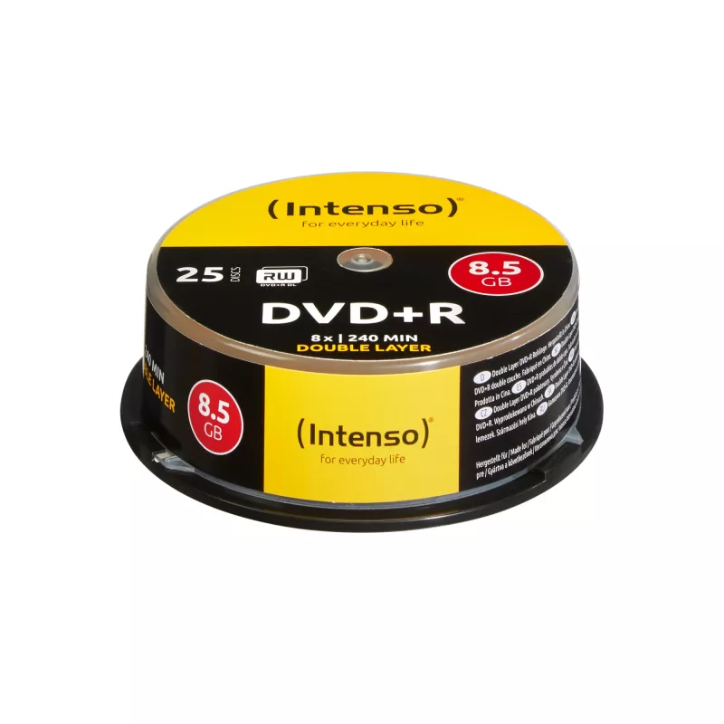 DVD+R DL Intenso 8,5 GB 8x Double Layer 25 ks