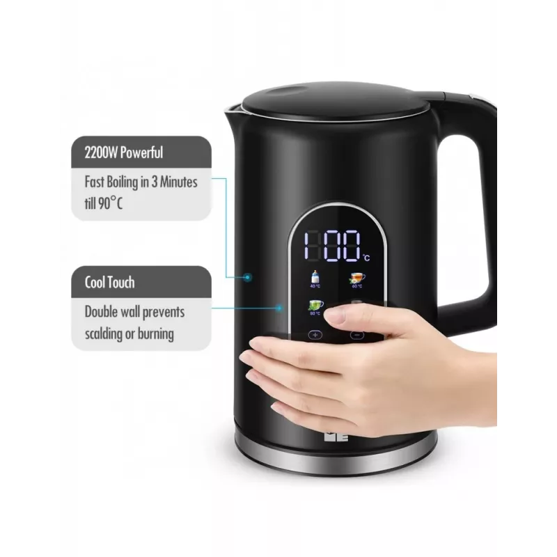 Elektrická kanvica Forme FKG-2117 1,7 l 2200 W čierna