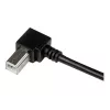StarTech.com 3m USB 2.0 A na pravouhlý B kábel – M/M, 3 m, USB A, USB B, USB 2.0, čierna