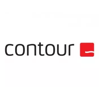 Ergonomická káblová myš Contour X-Bar s centrovaným dizajnom — čierna