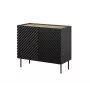 Komoda Cama Meble ONDA 2D 98x45x85 cm, čierna, rám z drevotriesky