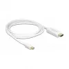 Video kábel adaptér DeLOCK 83707 Mini DisplayPort na HDMI 2m biely