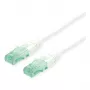 Sieťový kábel ROLINE Recycled Material 21.45.3167 RJ-45 Cat6a 10 m biely