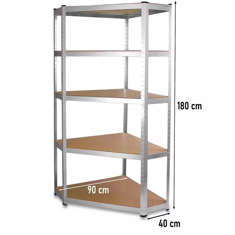 Kovový rohový regál G9040 40 cm