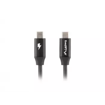 Kábel USB-C M/M 2.0 CA-CMCM-40CU-0005-čierny 0,5 m