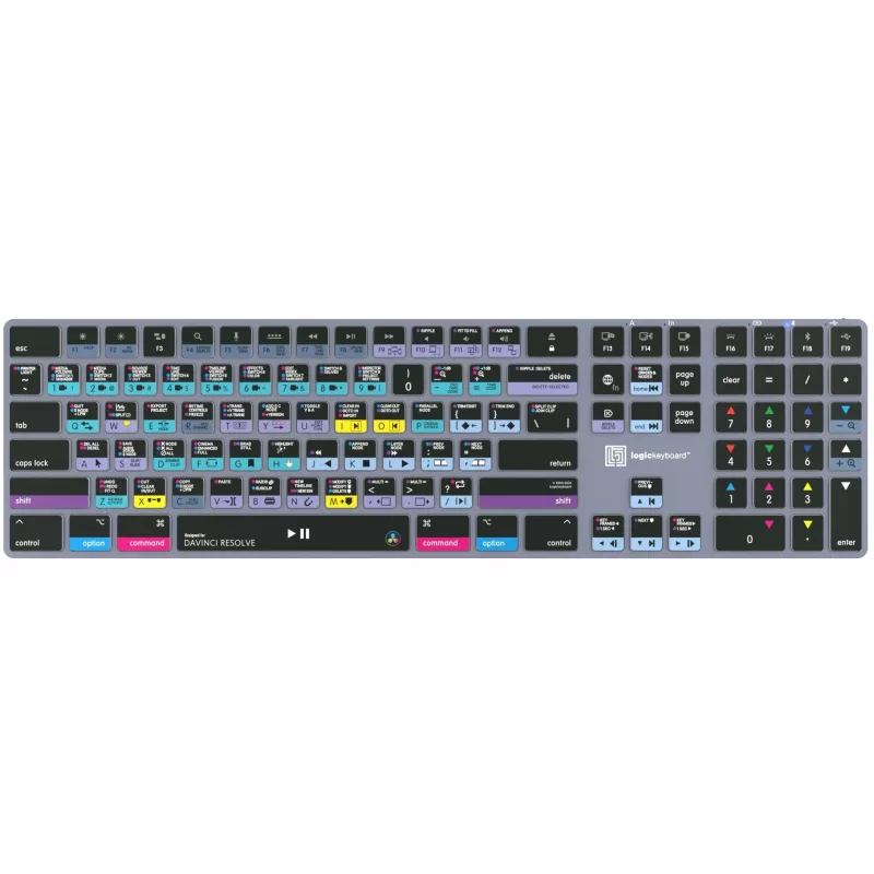 Logickeyboard LKB-RESB-TM-UK Office Bluetooth QWERTY klávesnica sivá titanium