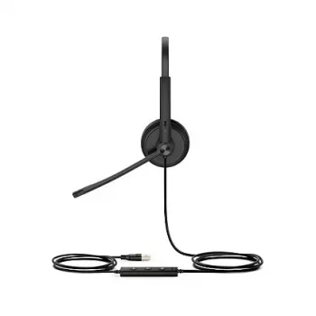 Yealink UH34 SE Lite Dual Teams headset káblový s hlavovým mostom kancelária/call centrum USB Type-C čierna