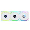 Ventilátor Lian Li UNI FAN SL Wireless LCD 120 12 cm biely 3 kusy
