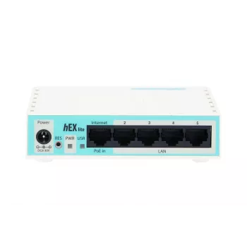 Mikrotik hEX lite káblový router biela