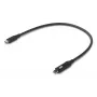 USB kábel Ubiquiti UACC-Cable-USB-100W-0.3M-BK USB C čierny sivý 0,3 m