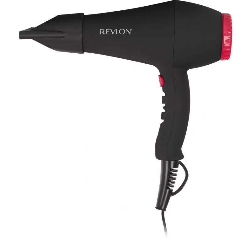 Fén REVLON RVDR5251E 2000 W, ionizačný, 3 stupne teploty, 2 rýchlosti, Cool Shot — čierny/ružový