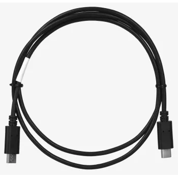 USB 2.0 USB-C na USB-C kábel LANBERG CA-CMCM-10CU-0010-BK 1 m, čierny, 480 Mbit/s, pozlátené kontakty
