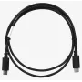 USB 2.0 USB-C na USB-C kábel LANBERG CA-CMCM-10CU-0010-BK 1 m, čierny, 480 Mbit/s, pozlátené kontakty