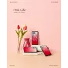Puzdro na smartphone iKins na Samsung Galaxy S21+ — pink lake s čiernymi akcentmi