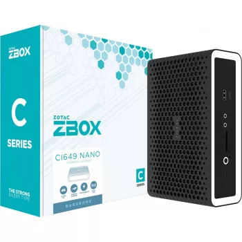 Zotac ZBOX CI649 NANO 1,8-litrový PC čierna, biela i5-1335U Intel SoC 1,3 GHz