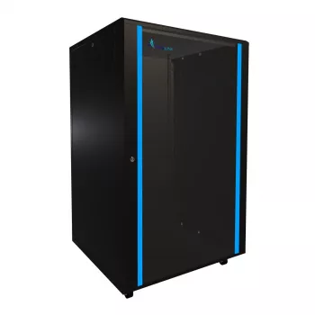 Samostatný rack Extralink racková skriňa 27U 800x800 čierna nosnosť 600 kg