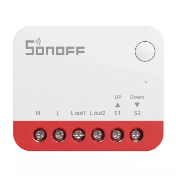 Smart spínač Sonoff MINI-ZBRBS kompatibilný so ZigBee mini veľkosť pre inštaláciu pod omietku, ploché relé
