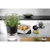 GEFU BOTANICO kvetináč na bylinky samostatne stojaci plast, nerez čierna