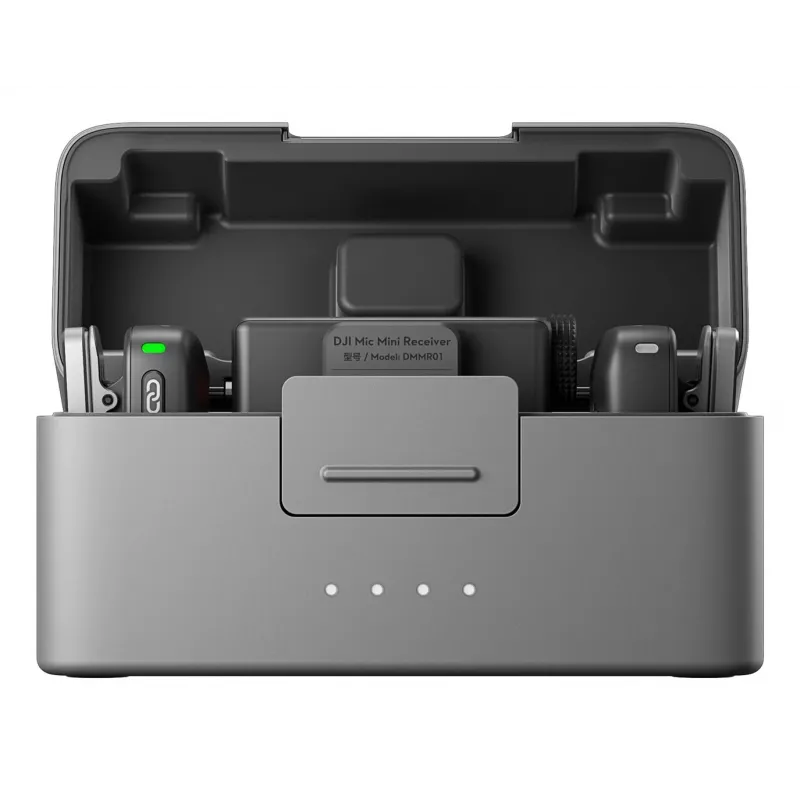 DJI Mic Mini (2 TX + 1 RX + nabíjacie puzdro) bezdrôtová mikrofónová sada - tmavosivá