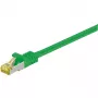 Wentronic Goobay Cat.7 kábel patch kábel, S/FTP (PiMF), zelený, 2 m – LSZH bez halogénov, meď, RJ45 konektor samec (91604)