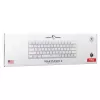 Mechanická klávesnica White Shark Wakizashi-2 US Red Switch, Tenkeyless/US-layout, biela