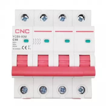 CNC istič, 4P, 50A, trieda C, 6kA