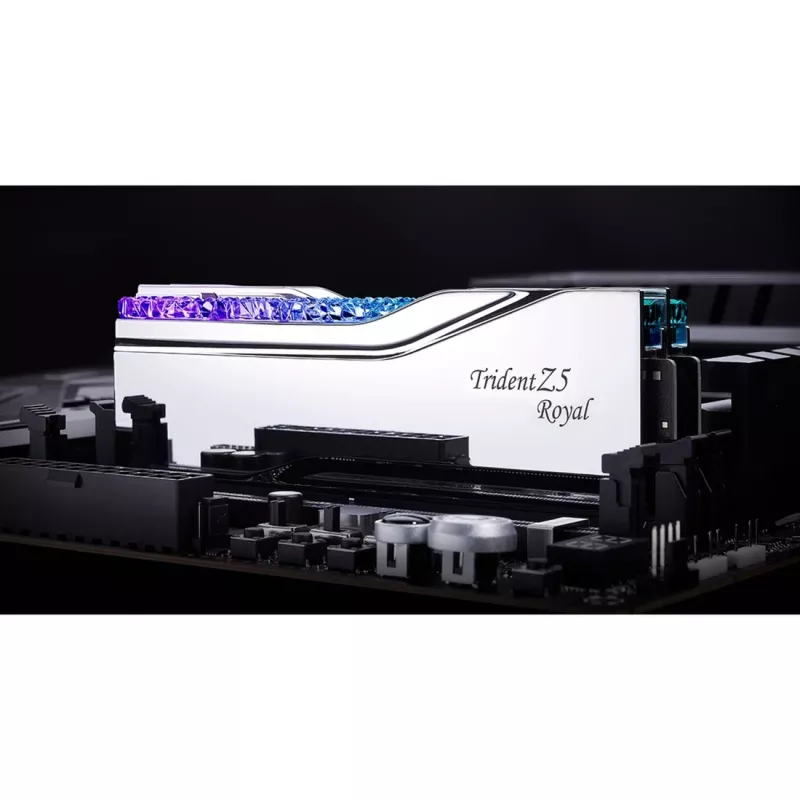 DIMM 32 GB DDR5-6000, pamäť strieborná, F5-6000J2836G16GX2-TR5S, Trident Z5 Royal RGB Silver, INTEL XMP